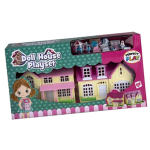 Doll House Play Set with Accessories  34 x 19cm